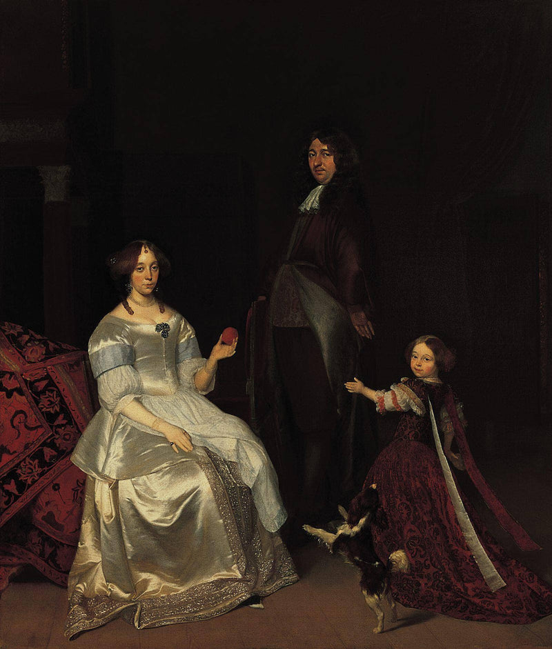 Family Portrait by Jacob Ochtervelt — Oil Painting Reproduction