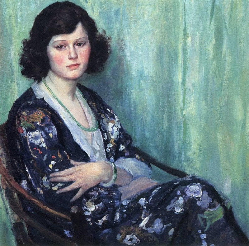 Jade Beads by Guy Rose — Oil Painting Reproduction
