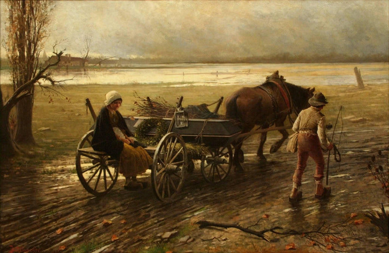 The Sad Way by Jakub Schikaneder — Oil Painting Reproduction