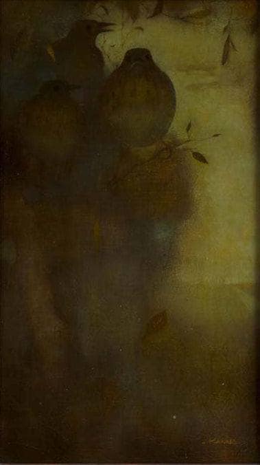 Thrushes in Evening Mood in master bedroom