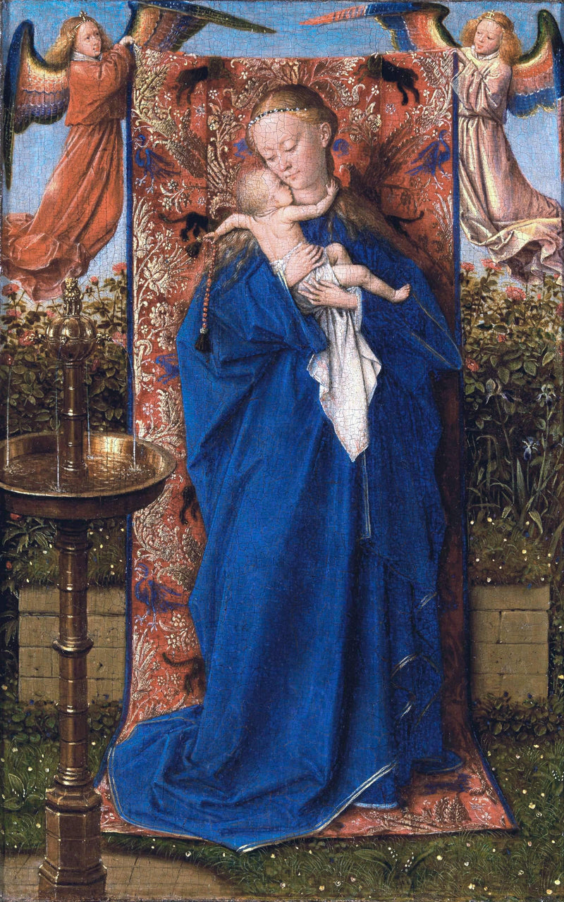 Madonna at the Fountain by Jan van Eyck — Oil Painting Reproduction