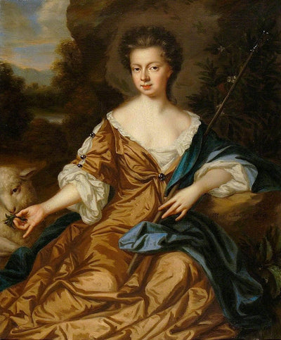 Jane Fox, Lady Leigh as a Shepherdess in apartment