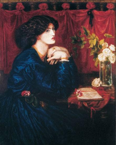 Jane Morris (The Blue Silk Dress) by Dante Gabriel Rossetti — Oil Painting Reproduction