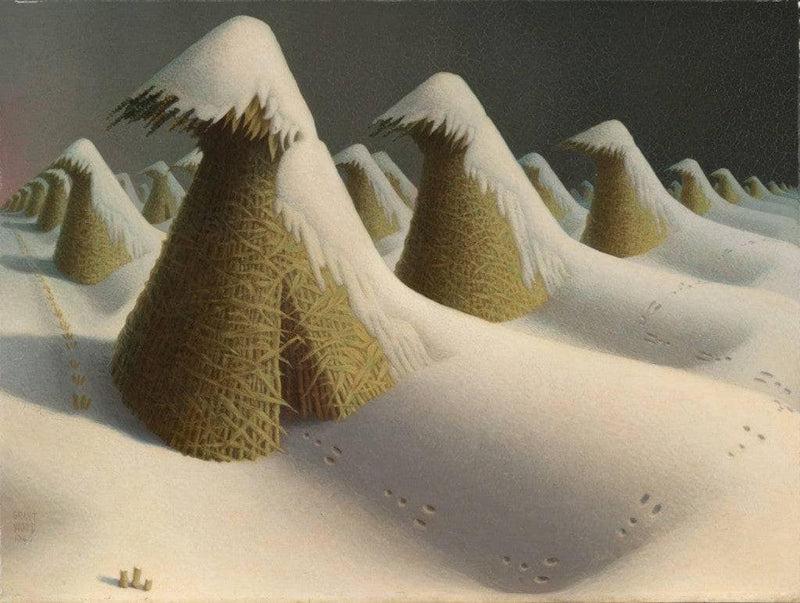 January by Grant Wood — Oil Painting Reproduction