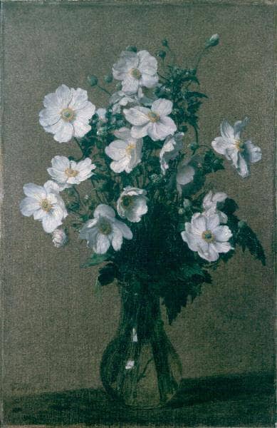 Japanese Anemones by Henri Fantin-Latour — Oil Painting Reproduction