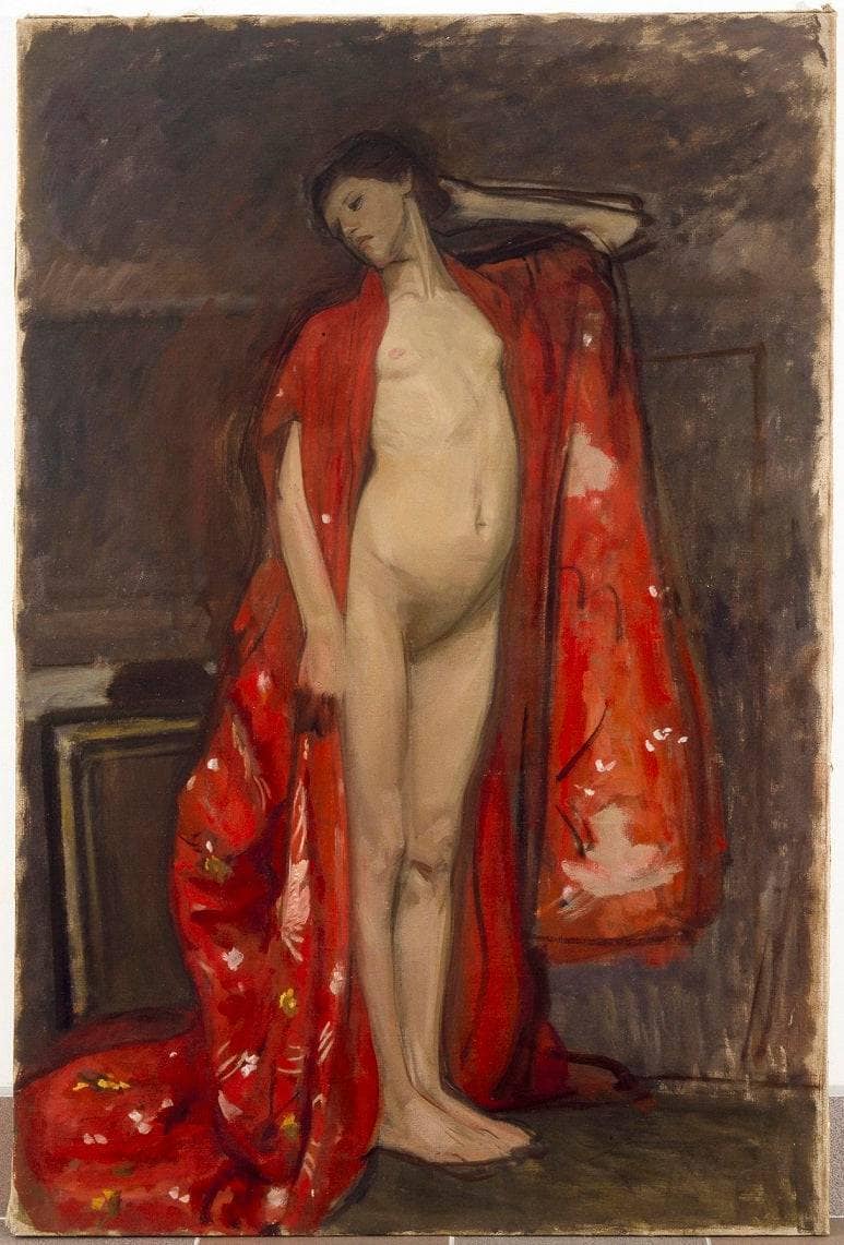 Japanese Woman by Wojciech Weiss — Oil Painting Reproduction