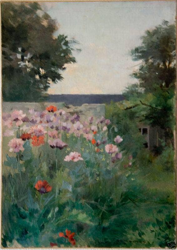 Jardin fleuri by Louise Abbéma — Oil Painting Reproduction