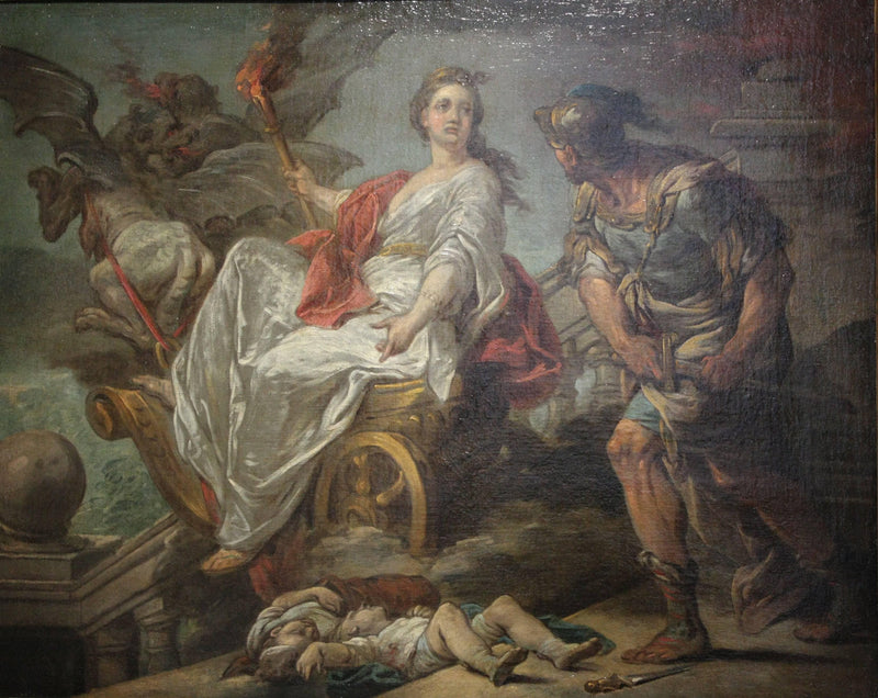 Jason and Medea by Charles-Andre van Loo (Carle van Loo) — Oil Painting Reproduction
