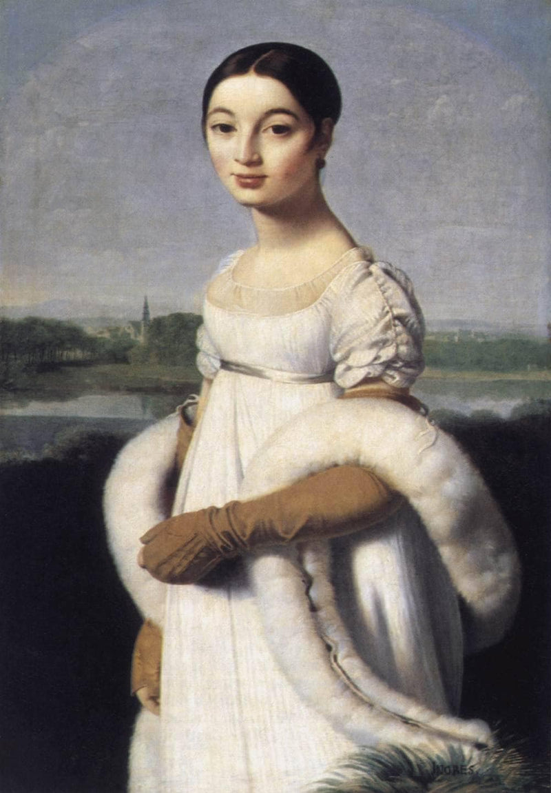 Portrait of Mademoiselle Rivière by Jean Auguste Dominique Ingres — Oil Painting Reproduction