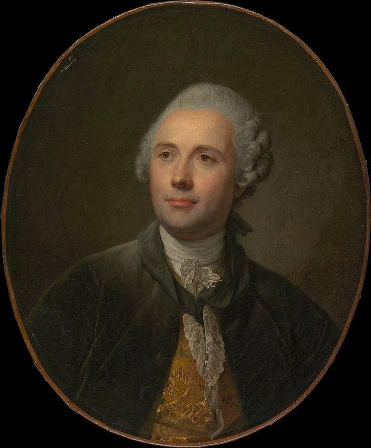 Jean Jacques Caffieri by Jean-Baptiste Greuze — Oil Painting Reproduction