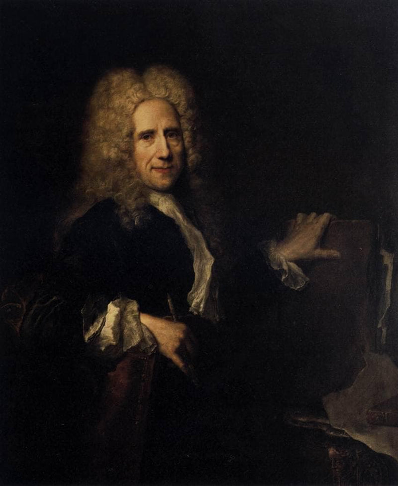 Jean Mariette, Engraver by Antoine Pesne — Oil Painting Reproduction