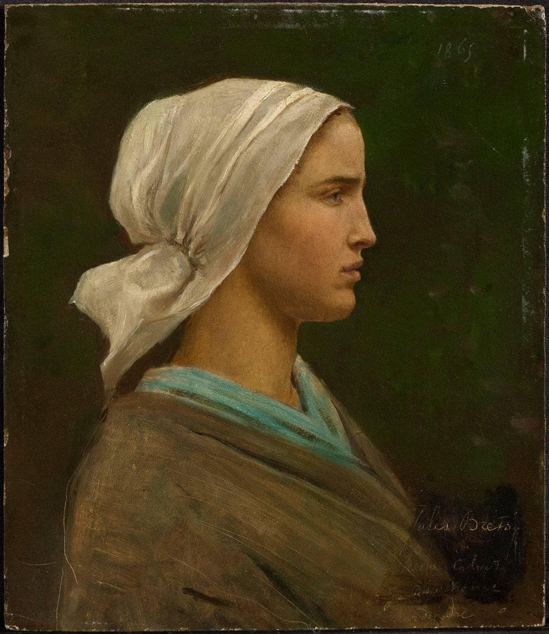 Jeanne Calvet by Jules Breton — Oil Painting Reproduction