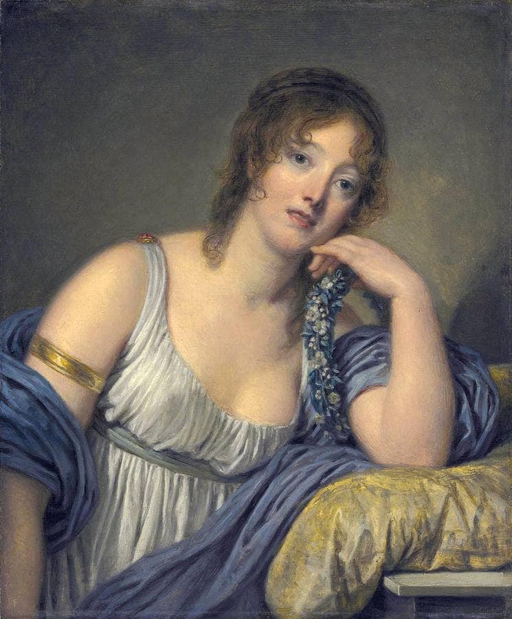 Jeanne Philiberte Ledoux by Jean-Baptiste Greuze — Oil Painting Reproduction