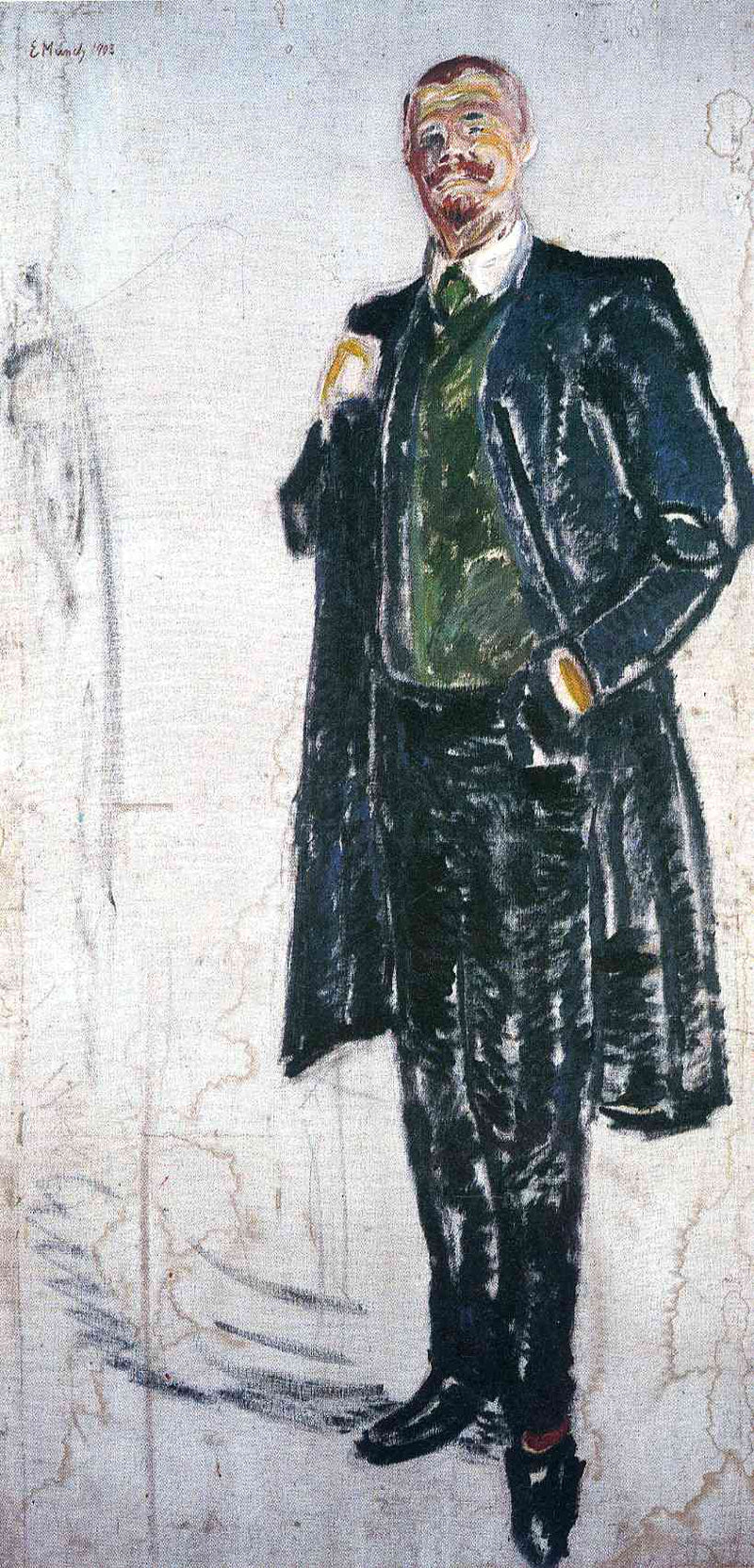 Jens Thiis by Edvard Munch, Oil Painting Reproduction