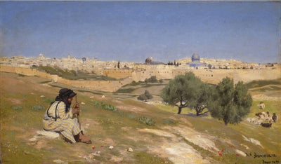 Jerusalem from the South East in dining room