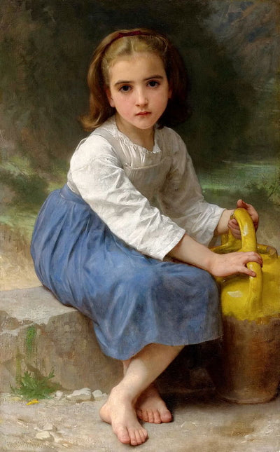 Young Girl with a Jug in entryway