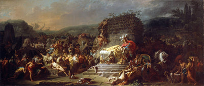 The Funeral of Patroclus in modern living room