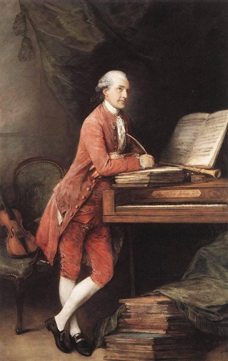 Johann Christian Fischer by Thomas Gainsborough — Oil Painting Reproduction