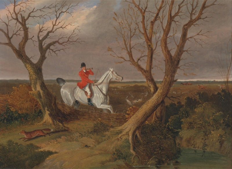 The Suffolk Hunt- Gone Away by John Frederick Herring Sr. — Oil Painting Reproduction