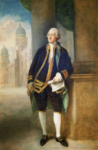John Montagu, 4th Earl of Sandwich in hallway