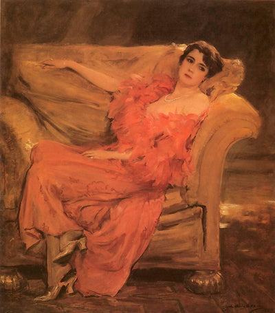 Luise Eisner, later Princess Odescalchi in apartment