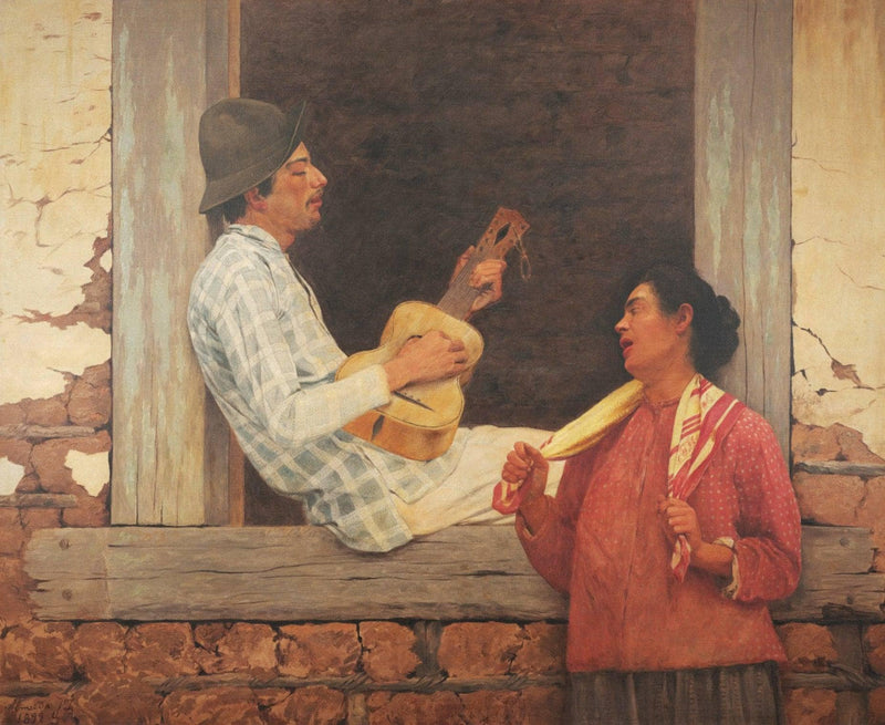 O violeiro by Jose Ferraz de Almeida Junior — Oil Painting Reproduction