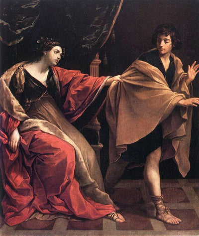 Joseph and Potiphar's Wife in study