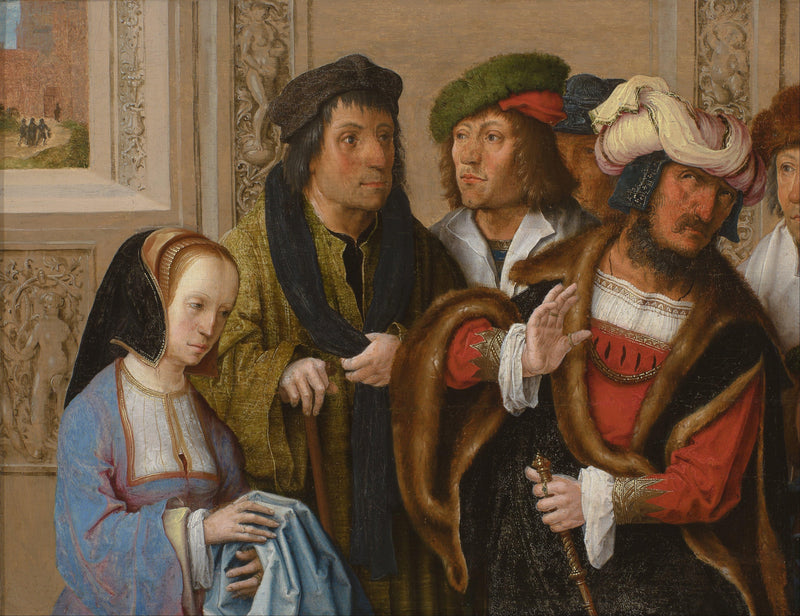 Joseph Being Taken to Prison by Lucas van Leyden — Oil Painting Reproduction