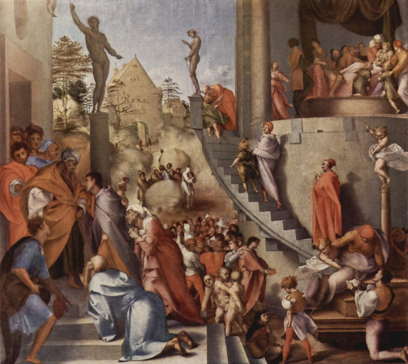 Joseph in Egypt by Jacopo Pontormo — Oil Painting Reproduction