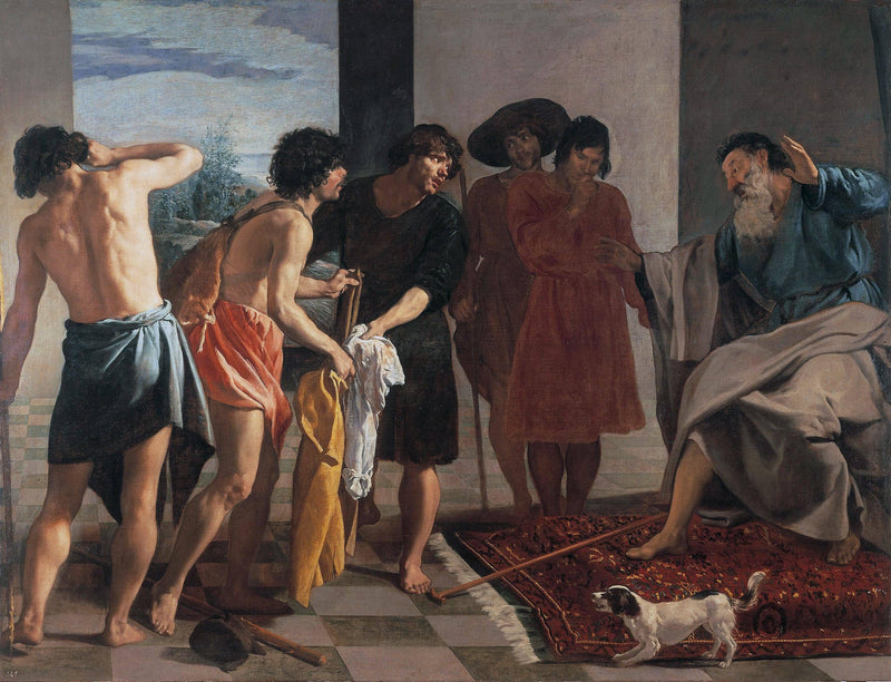 Joseph's Bloody Coat Brought to Jacob by Diego Velazquez — Oil Painting Reproduction