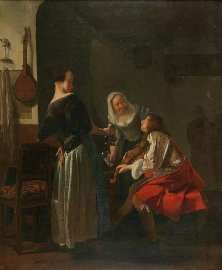 Joyeuse Compagnie by Jacob Ochtervelt — Oil Painting Reproduction