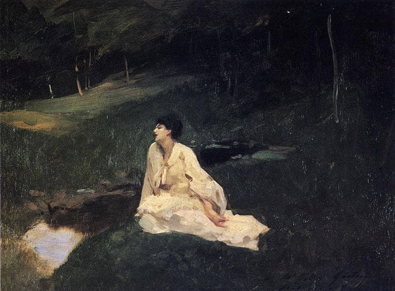 Judith Gautier (also known as By the River or Resting by a Spring) by John Singer Sargent — Oil Painting Reproduction