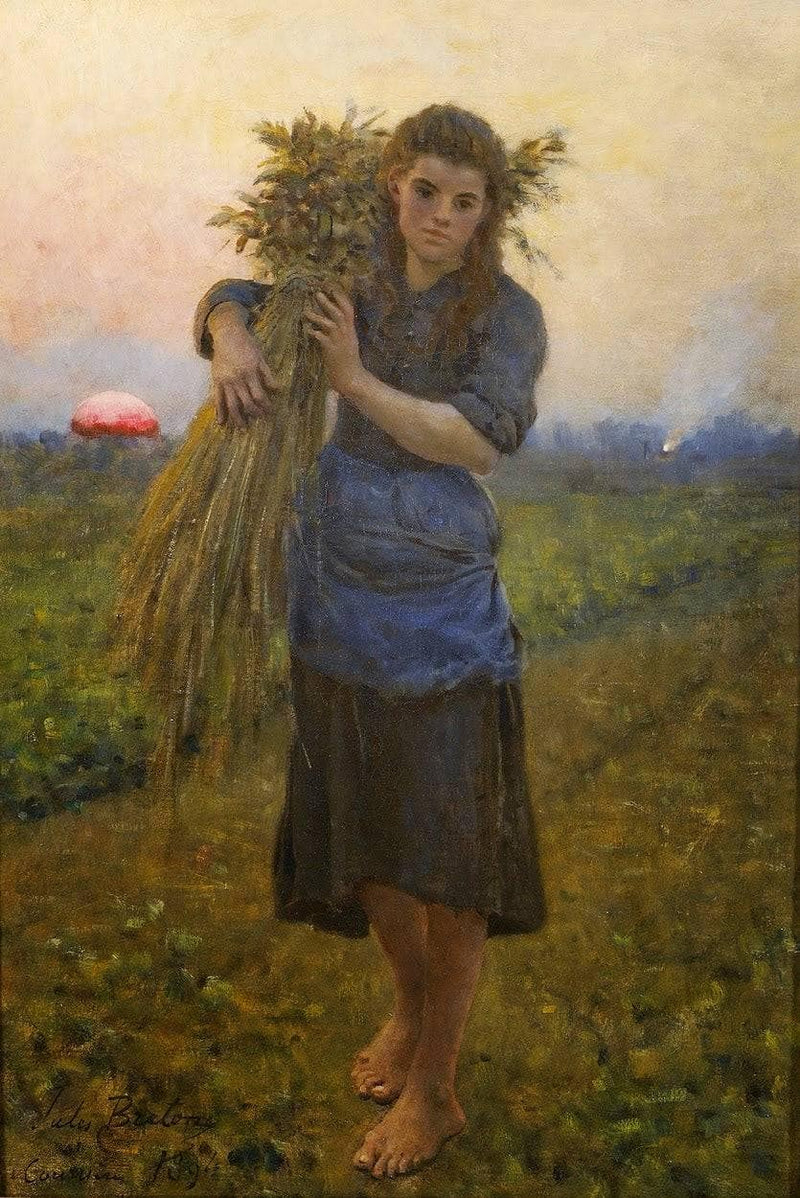 Gleaner by Jules Breton — Oil Painting Reproduction