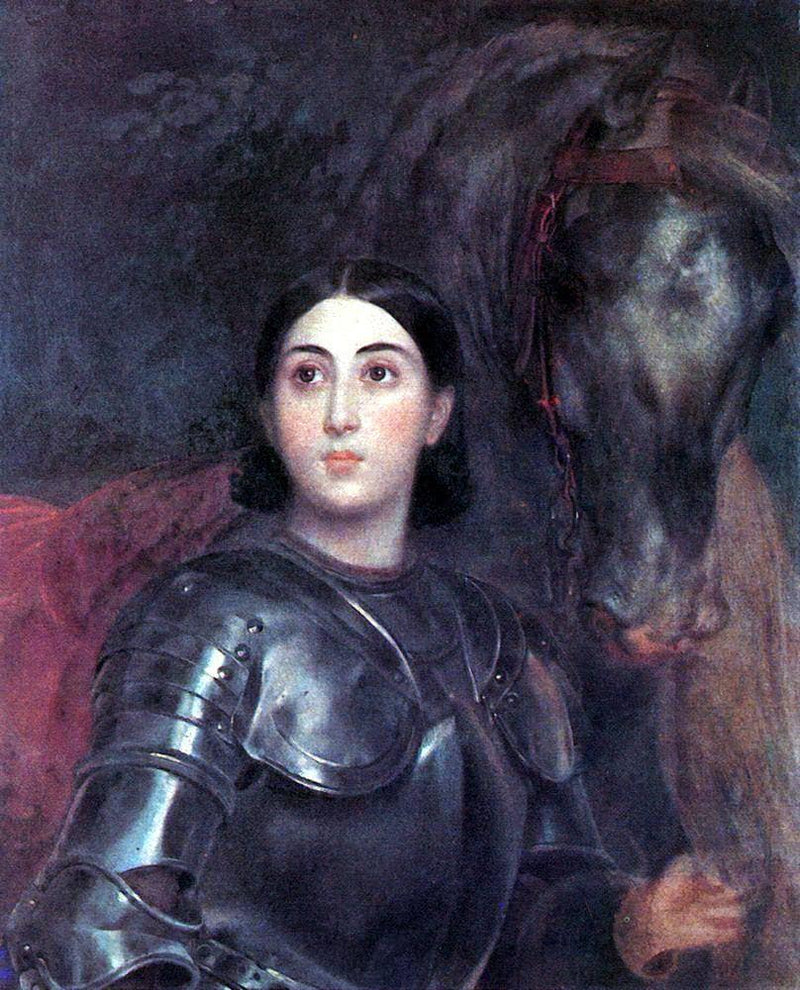 Juliet Tittoni as Jeanna D'Ark by Karl Bryullov — Oil Painting Reproduction