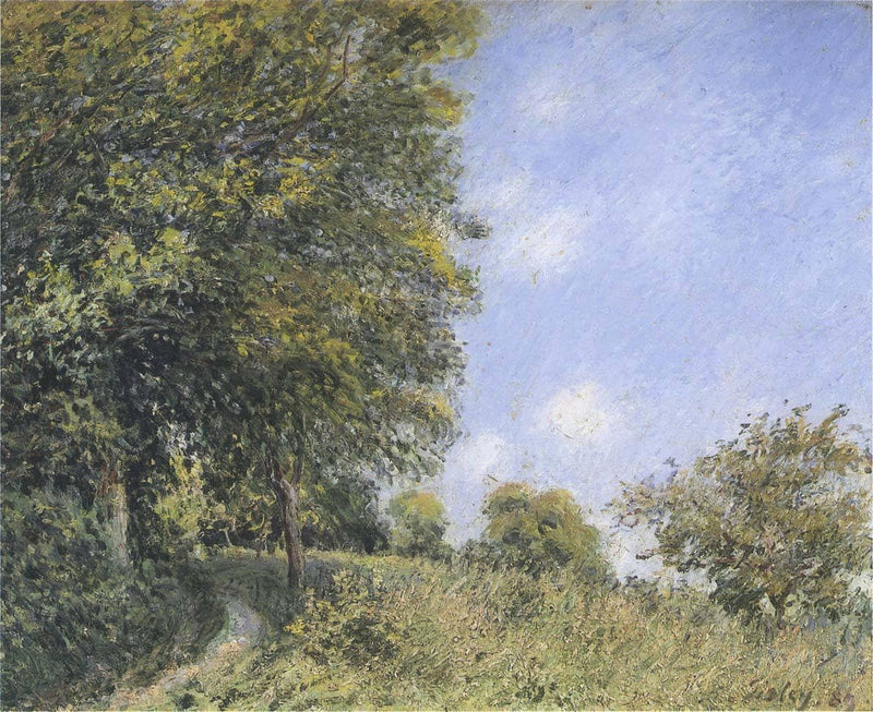 July Afternoon near the Forest by Alfred Sisley — Oil Painting Reproduction