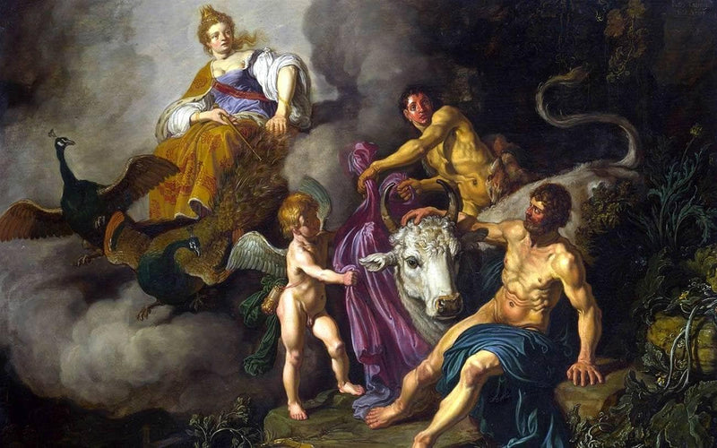 Juno Discovering Jupiter with Io by Pieter Lastman — Oil Painting Reproduction