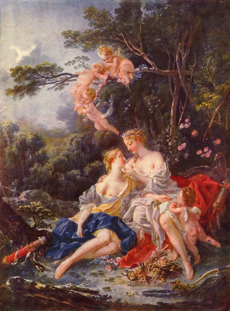 Jupiter and Callisto by Francois Boucher — Oil Painting Reproduction