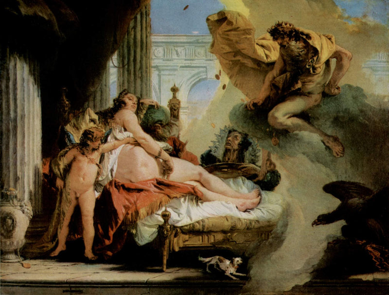 Jupiter and Danae by Giovanni Battista Tiepolo — Oil Painting Reproduction