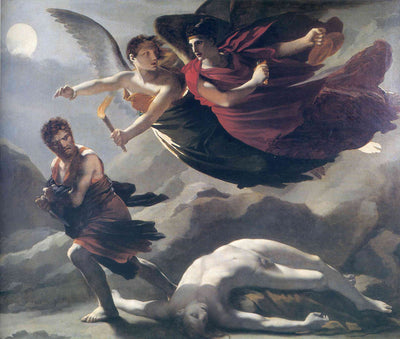 Justice and Divine Vengeance Pursuing Crime in apartment