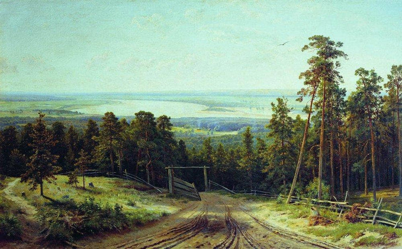 Kama Near Yelabuga by Ivan Shishkin — Oil Painting Reproduction