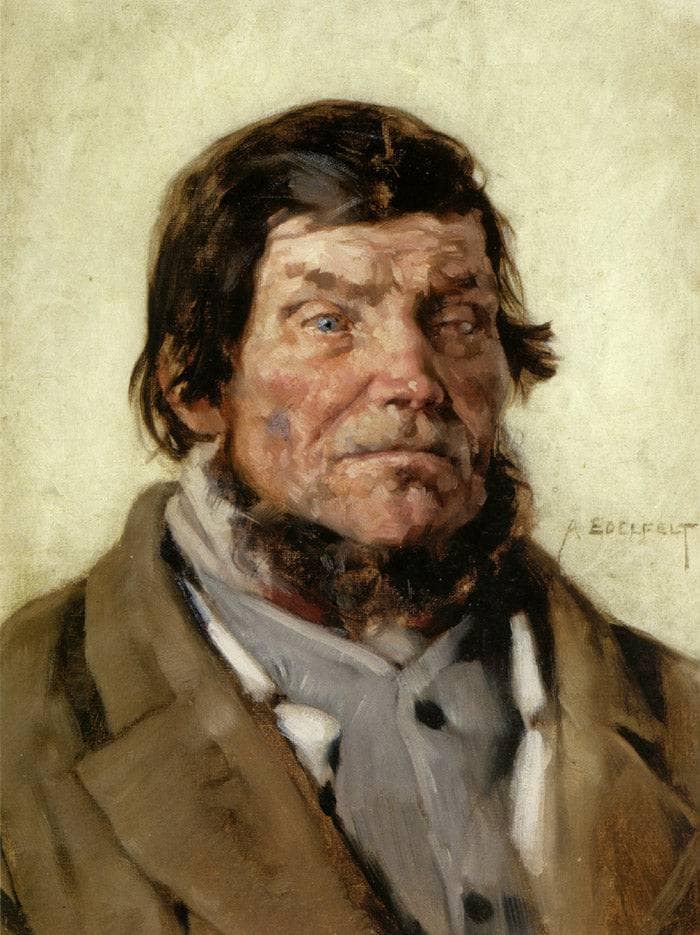 Karelian Without an Eye by Albert Edelfelt — Oil Painting Reproduction