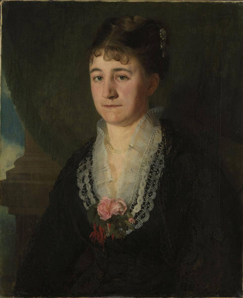 Karen Nielsen, F. Wedel Jarlsberg by Harriet Backer — Oil Painting Reproduction