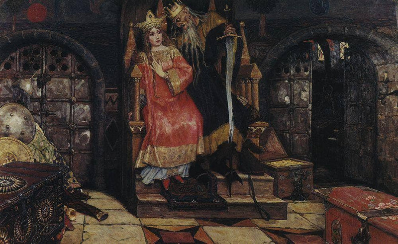 Kashchei the Immortal by Viktor Vasnetsov — Oil Painting Reproduction