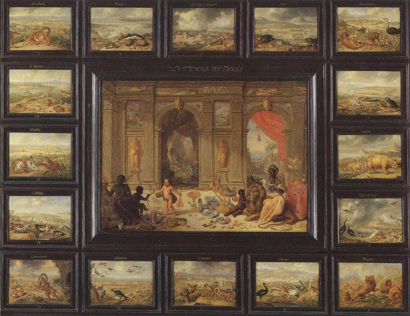 The continent of Africa by Jan van Kessel the Elder — Oil Painting Reproduction