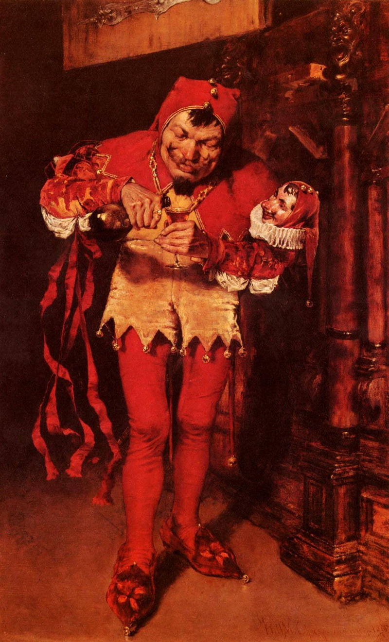 Keying Up, The Court Jester by William Merritt Chase — Oil Painting Reproduction