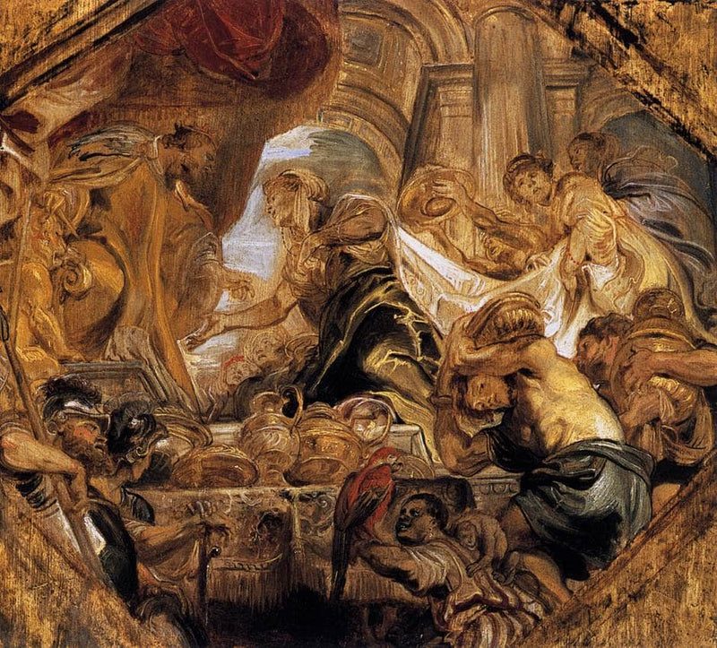 King Solomon and the Queen of Sheba by Peter Paul Rubens — Oil Painting Reproduction