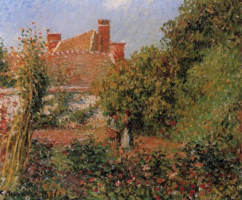 Kitchen Garden in Eragny, Afternoon by Camille Pissarro — Oil Painting Reproduction