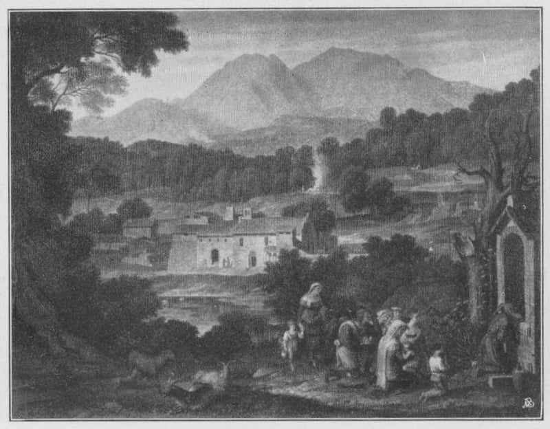 Kloster S. Francesco Di Civitella Im Sabinergebirge by Joseph Anton Koch — Oil Painting Reproduction