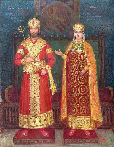 Konstantin and Irina in dining room