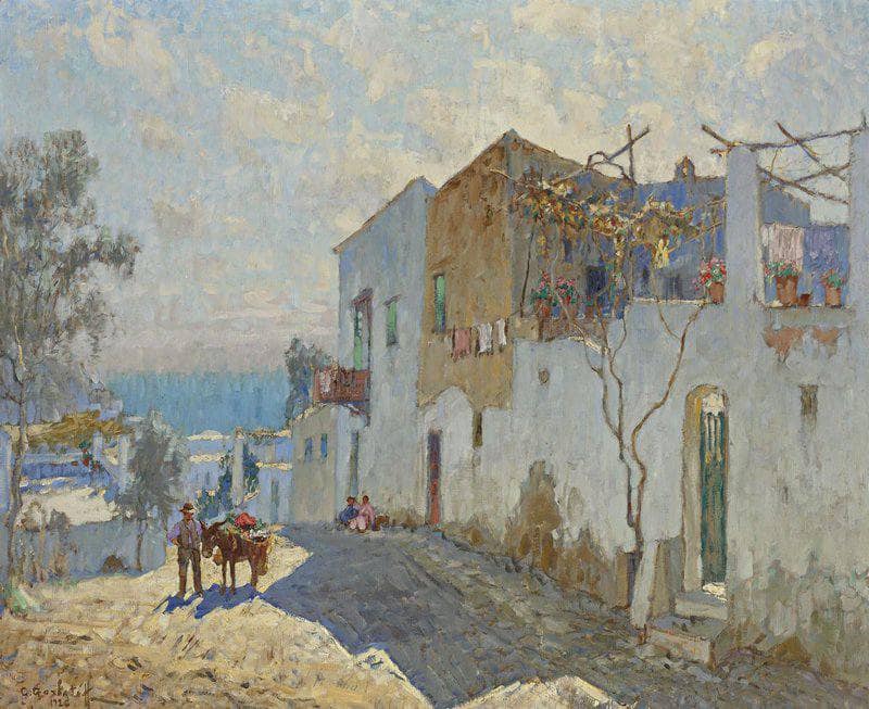 A Hot Day, Capri by Konstantin Gorbatov — Oil Painting Reproduction